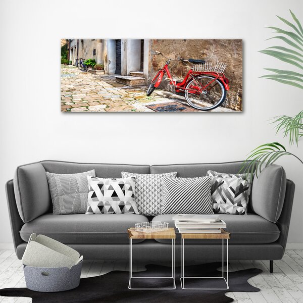 Foto-obraz canvas do obýváku Červené kolo oc-92372421
