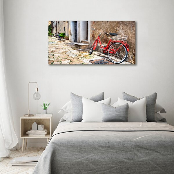 Foto-obraz canvas do obýváku Červené kolo oc-92372421
