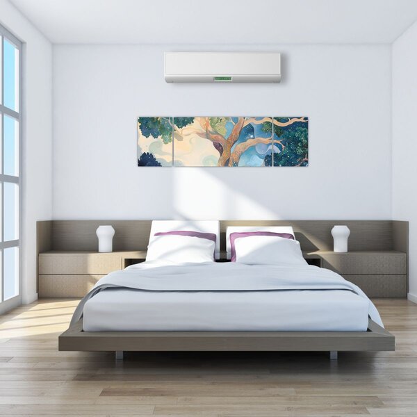 Obraz - Vesmírný strom (170x50 cm)