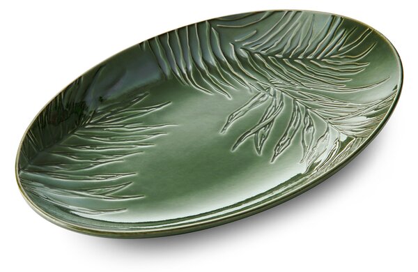 Oválný servírovací talíř Mikasa Jardin 36 × 22,5 cm, zelený MKJDSRVPLATOV