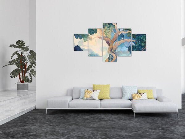 Obraz - Vesmírný strom (125x70 cm)