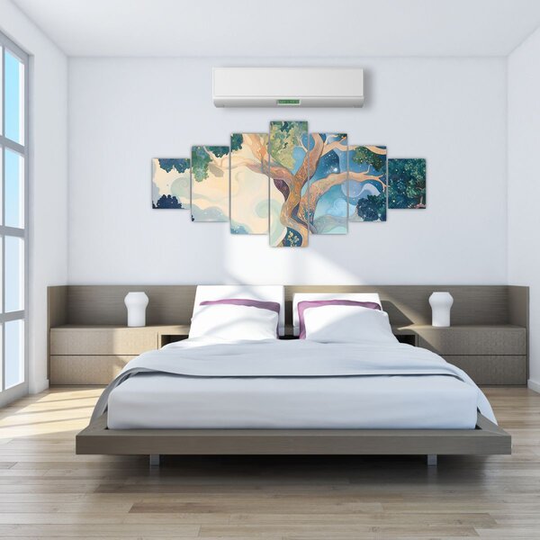 Obraz - Vesmírný strom (210x100 cm)