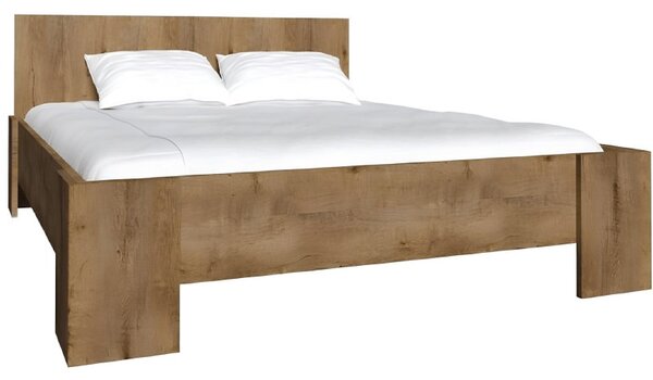 Kondela Postel MONTANA L1 160x200, dub lefkas tmavý