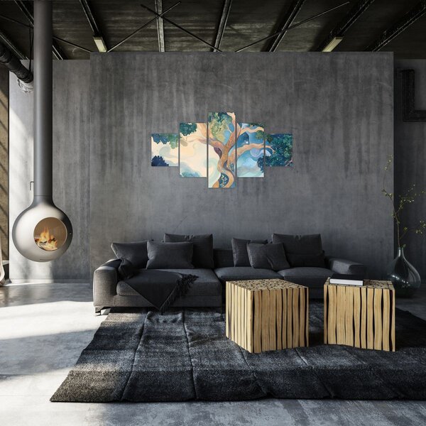 Obraz - Vesmírný strom (125x70 cm)