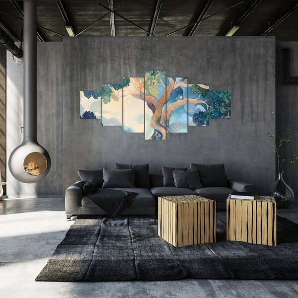 Obraz - Vesmírný strom (210x100 cm)
