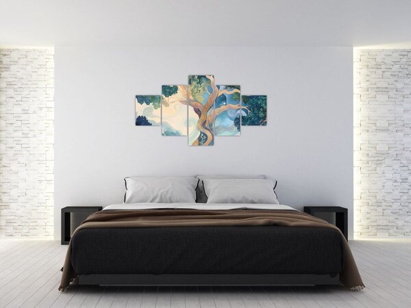 Obraz - Vesmírný strom (125x70 cm)