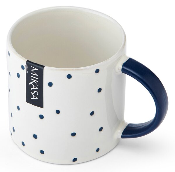 Hrnek Mikasa modre puntíky 390 ml MKMUG16