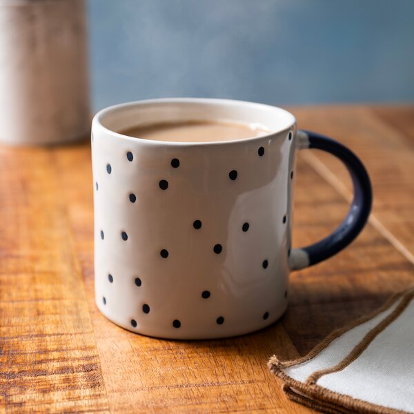 Hrnek Mikasa modre puntíky 390 ml MKMUG16