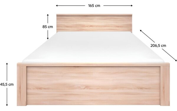 Kondela Postel NORTY TYP 8, 160x200 dub sonoma