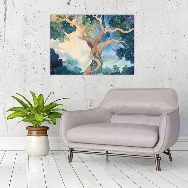 Obraz - Vesmírný strom (70x50 cm)