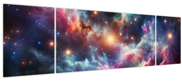 Obraz - Temný vesmír (170x50 cm)