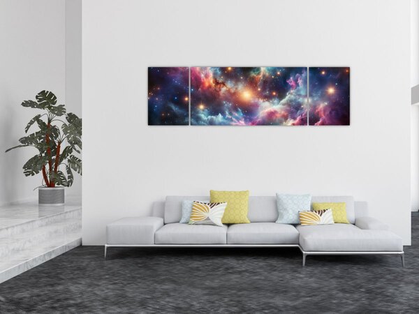 Obraz - Temný vesmír (170x50 cm)