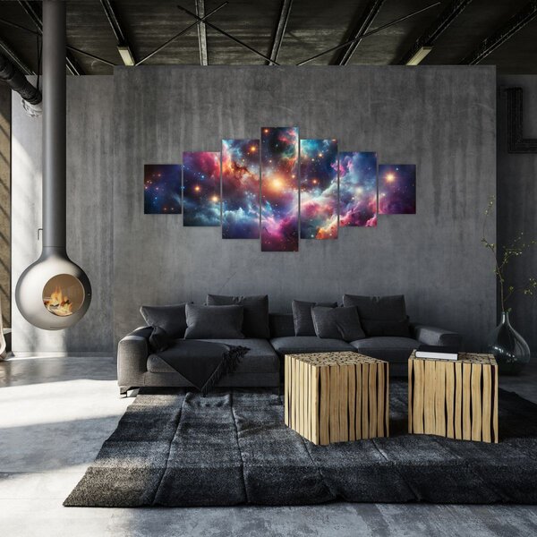 Obraz - Temný vesmír (210x100 cm)