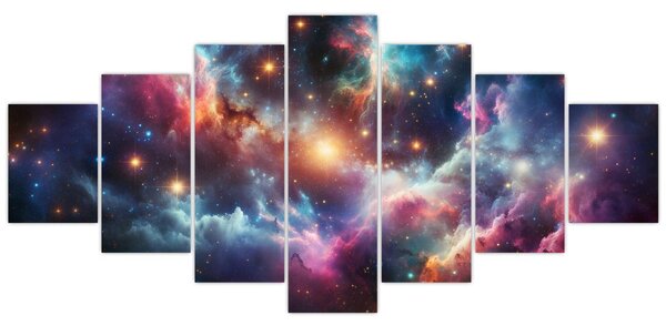 Obraz - Temný vesmír (210x100 cm)