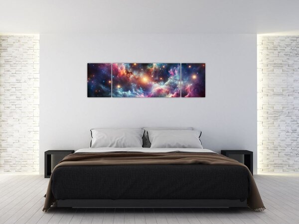 Obraz - Temný vesmír (170x50 cm)