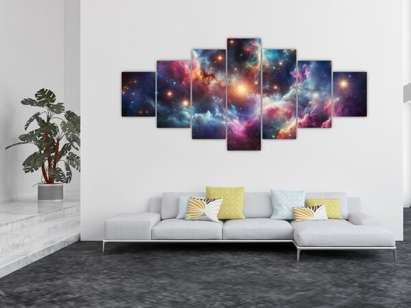Obraz - Temný vesmír (210x100 cm)