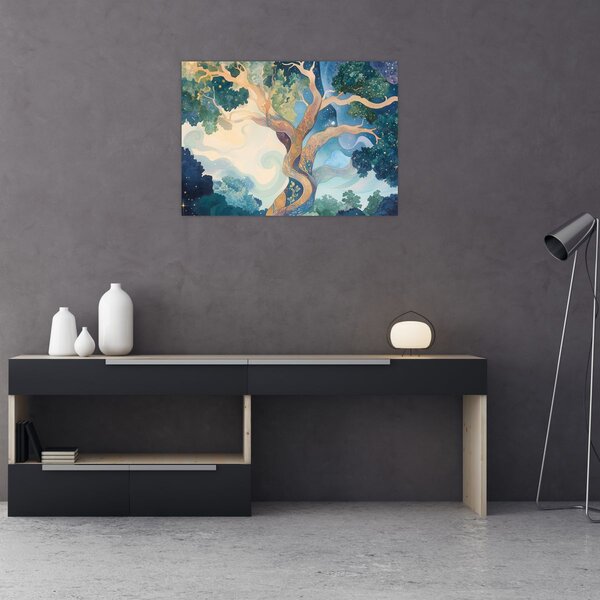 Obraz - Vesmírný strom (70x50 cm)
