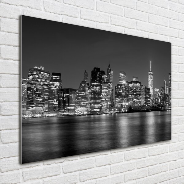 Foto obraz fotografie na skle Manhattan noc osh-92771254