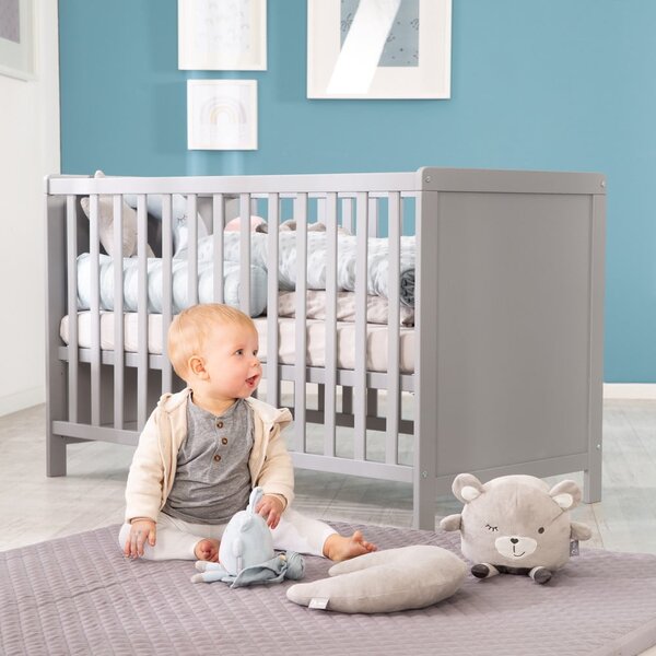 Šedá/taupe postýlka 60x120 cm Hamburg – Roba