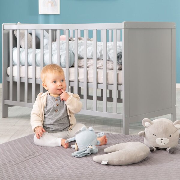 Šedá/taupe postýlka 60x120 cm Hamburg – Roba