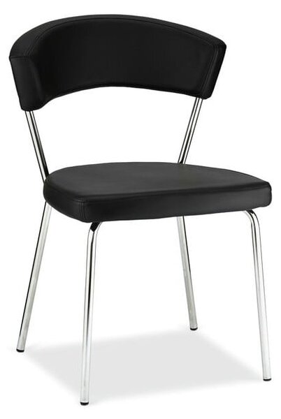 Sada 4 černých jídelních židlí Furnhouse Preben