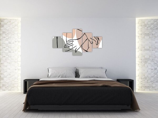 Obraz - Woman body line art N⁰2 (125x70 cm)