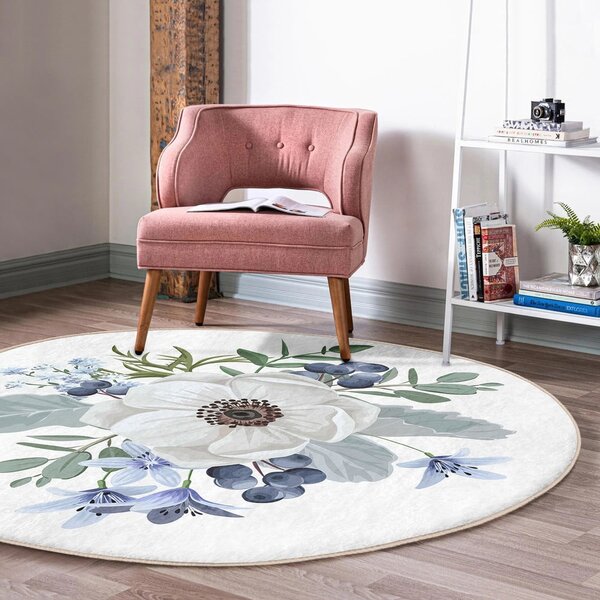 Pratelný kulatý koberec vhodný pro robotické vysavače ø 80 cm Comfort – Mila Home