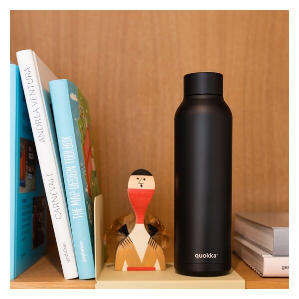 Quokka Nerezová termoláhev Solid, 850ml, Quokka, černá