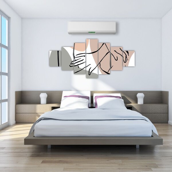 Obraz - Woman body line art N⁰2 (210x100 cm)