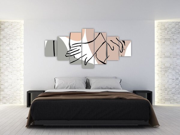 Obraz - Woman body line art N⁰2 (210x100 cm)