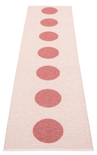 Světle červený vnitřní a venkovní běhoun 70x280 cm Vera Pop Blush – Pappelina