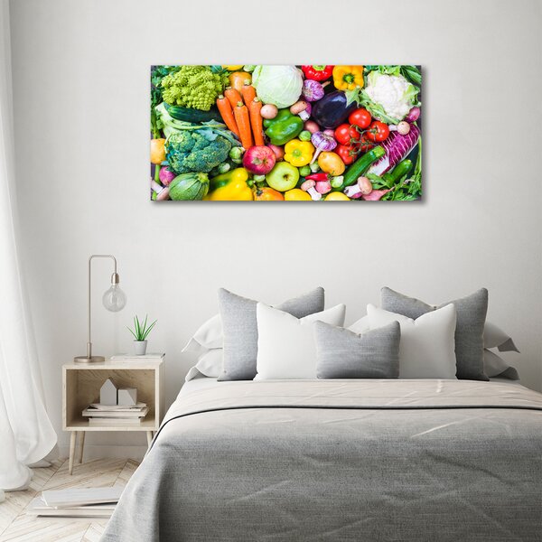 Foto obraz skleněný horizontální Barevná zelenina osh-93015665