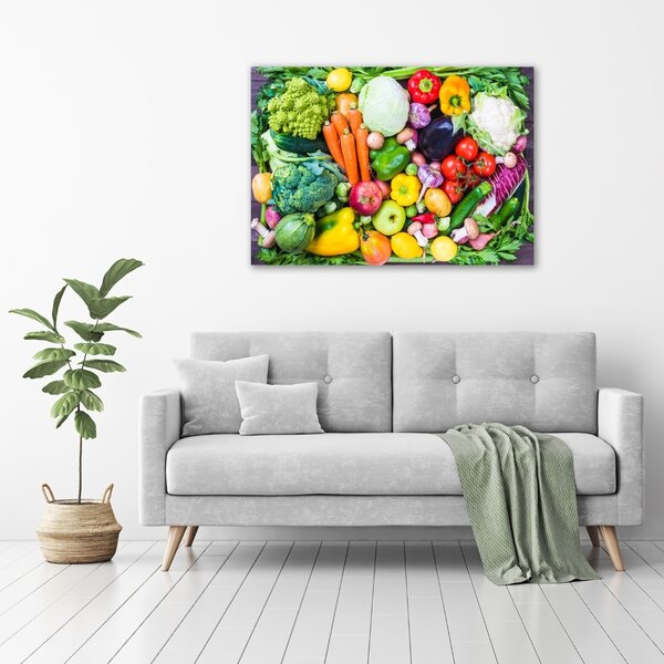 Foto obraz skleněný horizontální Barevná zelenina osh-93015665