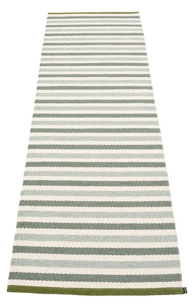 Zeleno-krémový vnitřní a venkovní běhoun 70x240 cm Teo Sage – Pappelina