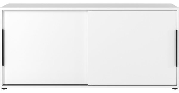 Bílá skříňka s posuvnými dveřmi 160x74 cm Mailand – Germania