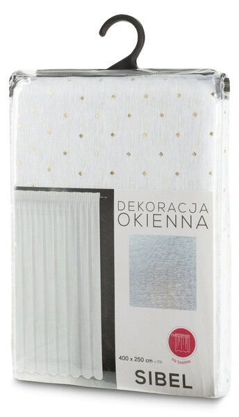 ZÁCLONA NA PÁSCE SIBEL 300 CM X 250 CM CM BÍLÁ