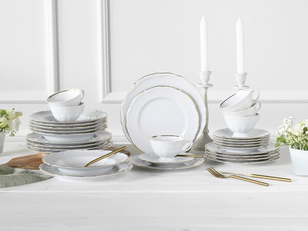 KOMBINOVANÁ SOUPRAVA, 30dílné, porcelán Creatable - Online Only nádobí, Online Only