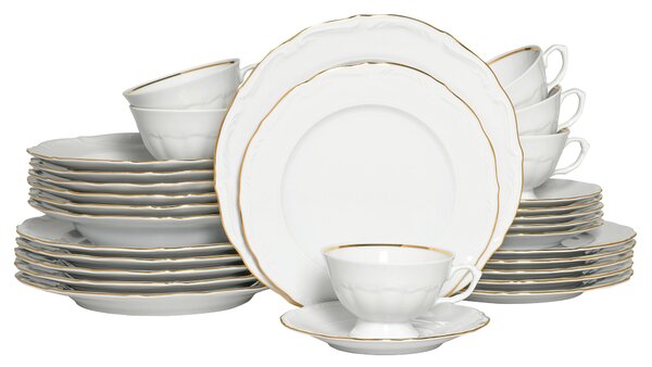 KOMBINOVANÁ SOUPRAVA, 30dílné, porcelán Creatable - Online Only nádobí, Online Only