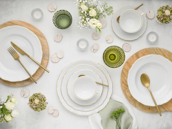 KOMBINOVANÁ SOUPRAVA, 30dílné, porcelán Creatable - Online Only nádobí, Online Only
