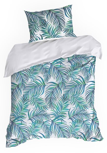 POVLEČENÍ Z MIKROVLÁKNA PALMS02 160X200 CM, 2 KS 70X80 CM LISTY