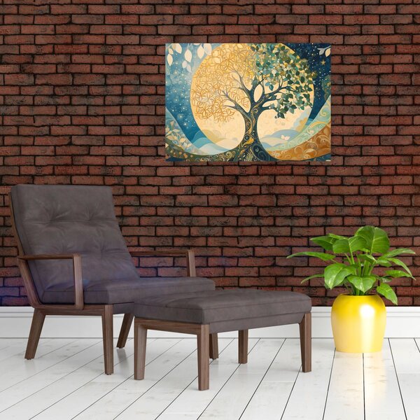 Obraz - Strom života v měsíci (70x50 cm)
