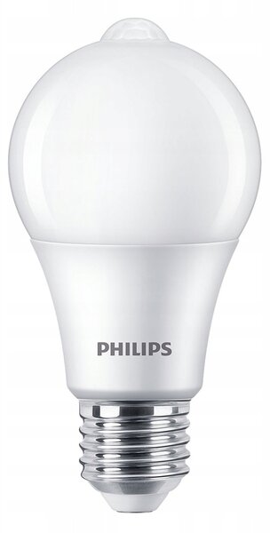 LED žárovka Snímač pohybu LED senzor 8W = 60W 806lm 2700K PHILIPS