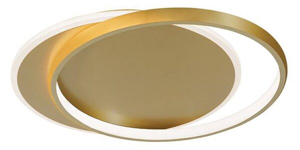Viokef LED stropní svítidlo Evelyn, zlatá, délka 55 cm, kov, Mosaz / zlato, Obývací pokoj / jídelna, Hliník, Moderní