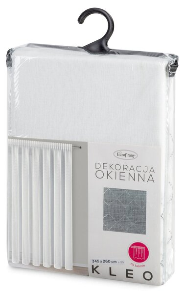 ZÁCLONA NA PÁSCE KLEO 350X270 CM BÍLÁ
