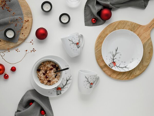 KOMBINOVANÁ SOUPRAVA, 18dílné, porcelán Creatable - Online Only nádobí, Online Only