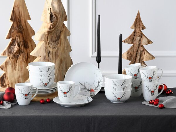 KOMBINOVANÁ SOUPRAVA, 18dílné, porcelán Creatable - Online Only nádobí, Online Only