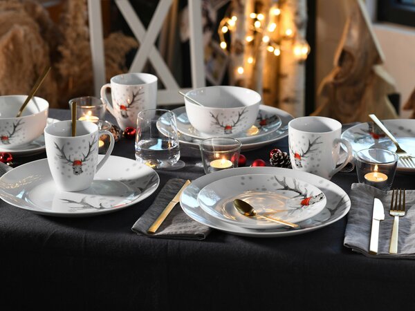 KOMBINOVANÁ SOUPRAVA, 18dílné, porcelán Creatable - Online Only nádobí, Online Only