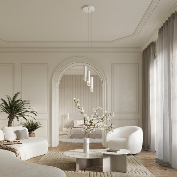 Sollux Lighting Závěsné svítidlo LIRO 3L bílé