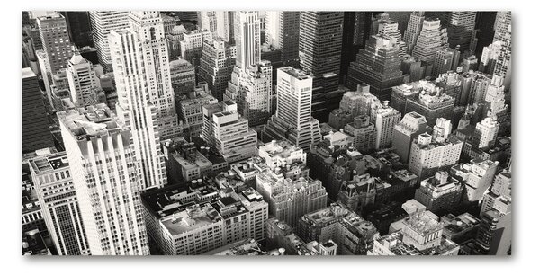 Fotoobraz skleněný na stěnu do obýváku New York ptačí pohled osh-93794571