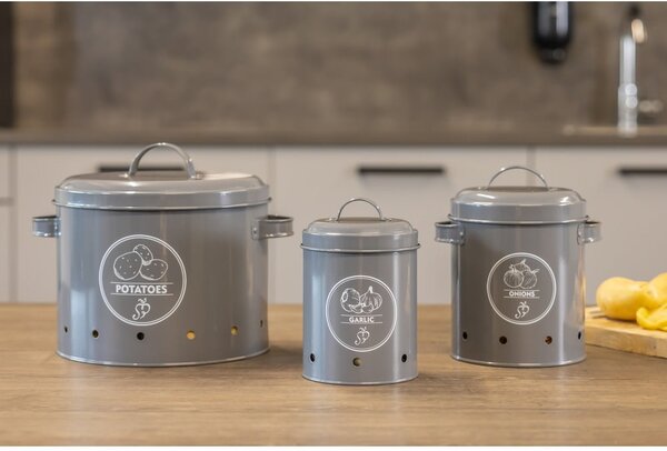 Ocelová dóza na brambory Secret Du Potager – Esschert Design
